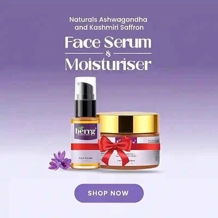 Face Serum & Moisturiser with Ashwagandha & Kashmiri Saffron