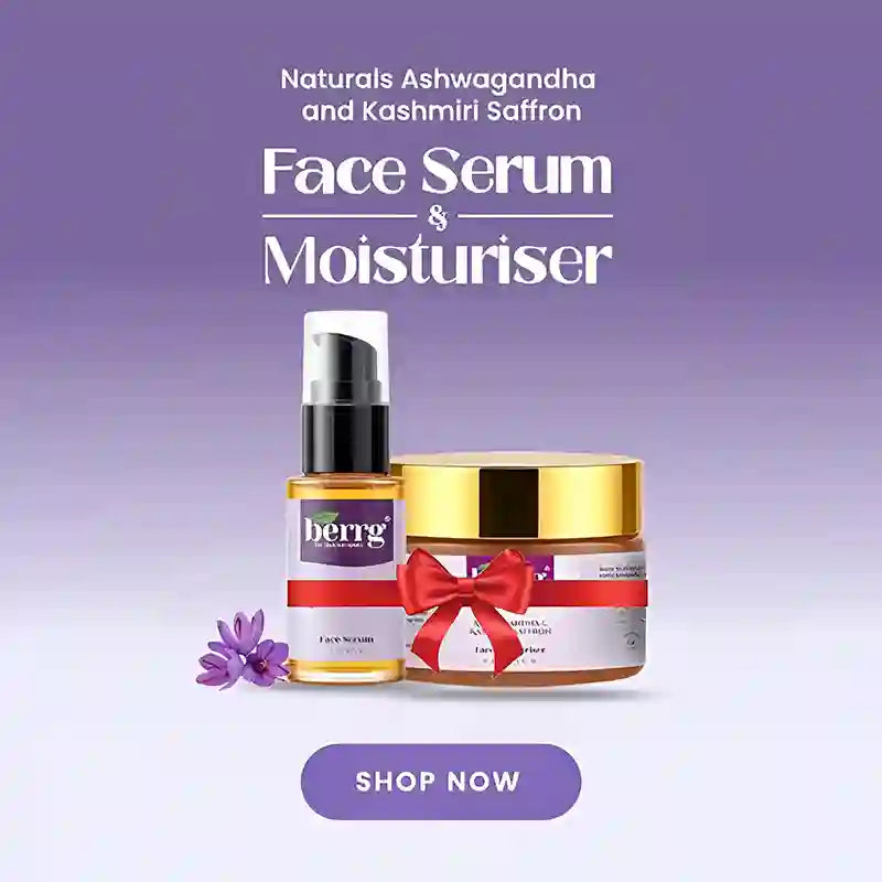 Face Serum and Moisturiser with Ashwagandha and Kashmiri Saffron