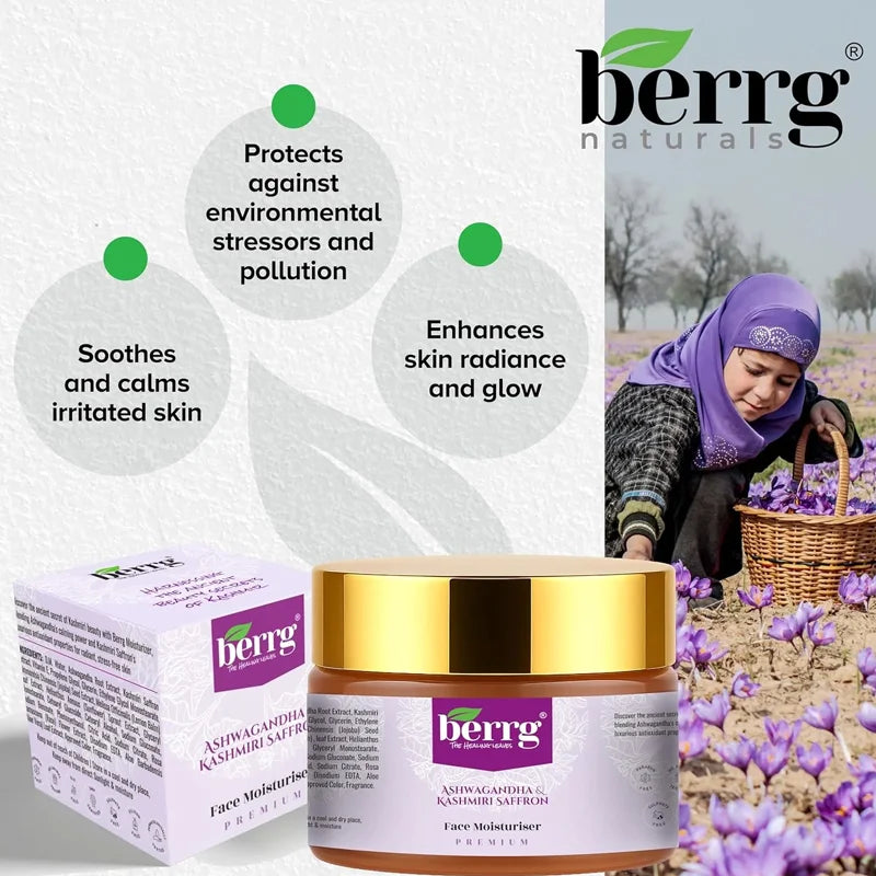 Kashmiri Saffron, Ashwagandha & Aloe Vera Moisturizer